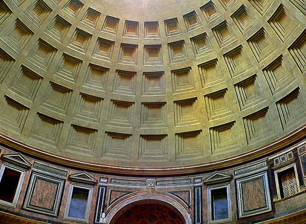Pantheon van binnen Rome